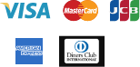 VISA/Master Card/JCB/American Express/ダイナースクラブ